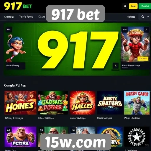 Principais categorias de jogos disponíveis no 917 bet