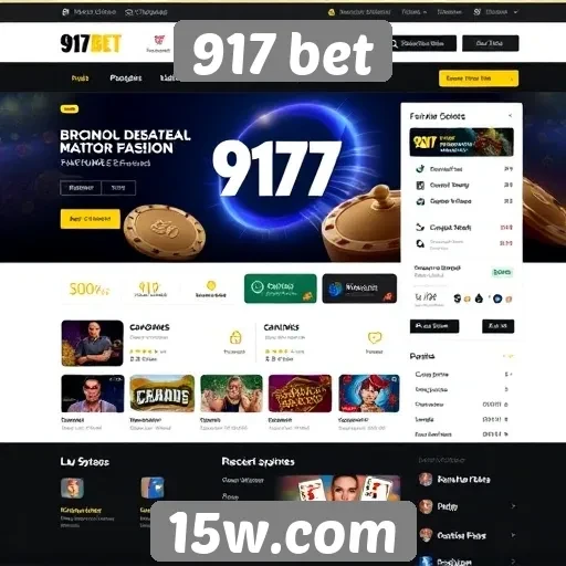 Interface do usuário do site 917 bet é intuitiva